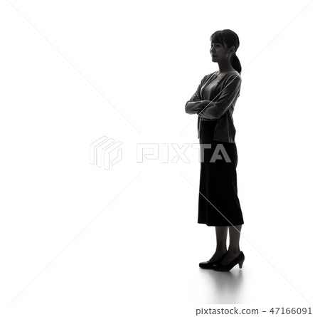 Female silhouette Female silhouette 47166091