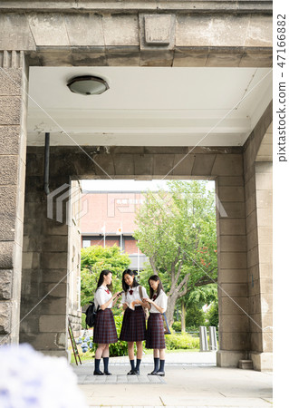 女學生札幌學校旅行札幌市博物館 47166882