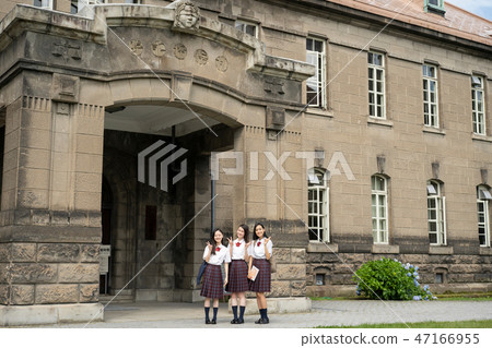 Schoolgirl Sapporo School Trip Sapporo City Museum 47166955