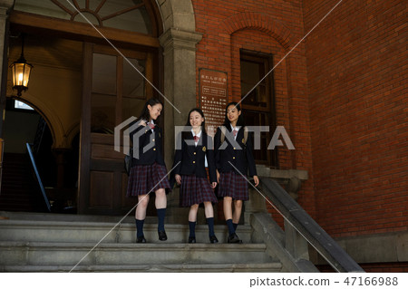 高中女生札幌學校旅行北海道代理前主要的政府大樓 47166988