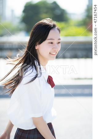 School girls high school portrait School girls high school portrait 47167454
