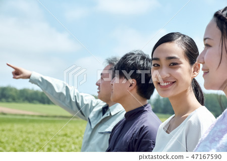 Man and woman agriculture 47167590