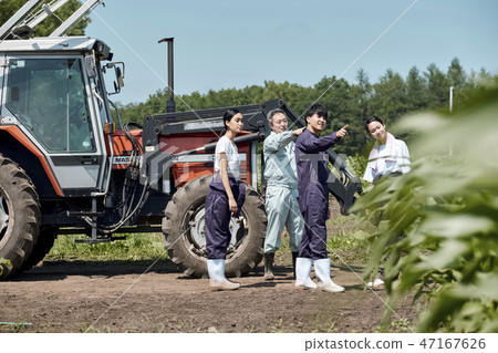 男人和女人農業拖拉機 男人和女人農業拖拉機 47167626