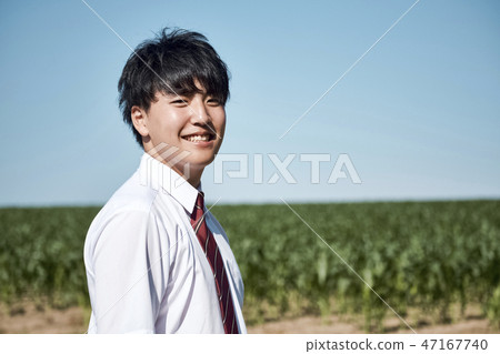 High school students attending school 47167740