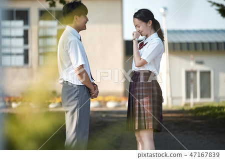High school student man and woman confession High school student man and woman confession 47167839