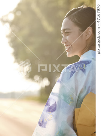 女性浴衣約會 女性浴衣約會 47167970