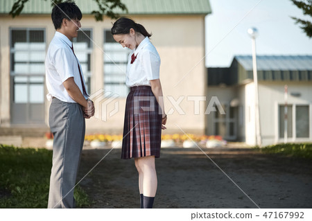 High school student man and woman confession High school student man and woman confession 47167992