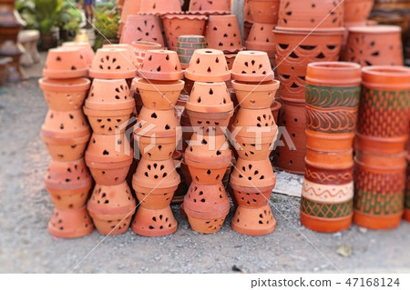 Potted flower plant shop 47168124