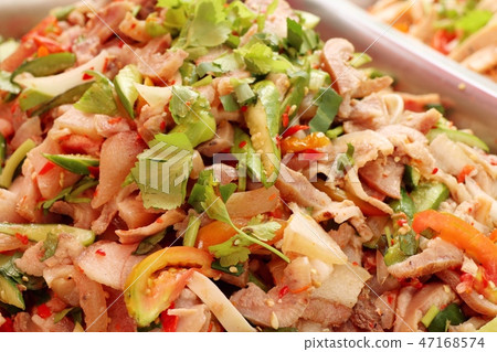 salad spicy at street food 47168574