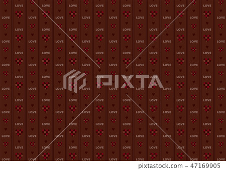 Valentine Pattern Mosaic Heart 47169905