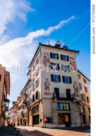 Alley and buildings in Zurich Old town Altstadt Alley and buildings in Zurich Old town Altstadt 47170806