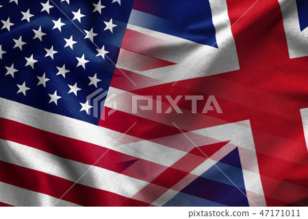 Composite background of the flags of UK and USA Composite background of the flags of UK and USA 47171011