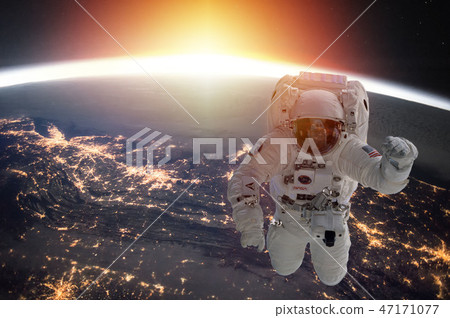Planet Earth and astronaut 47171077