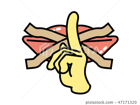 Mouth tape and index finger Mouth tape and index finger 47171320