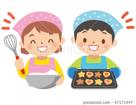 Children making sweets 47171447