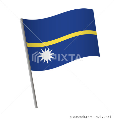 Nauru flag icon. Nauru flag icon. 47172831
