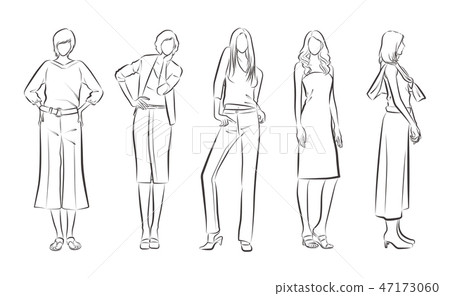 Women's fashion illustration 47173060
