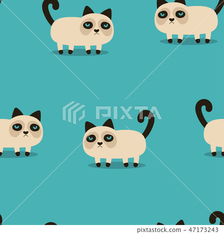 pattern with grumpy cat pattern with grumpy cat 47173243