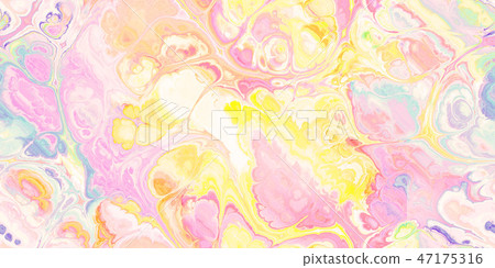 Colorful and delicate fractal art texture background (seamless connection, high resolution 3D CG rendering ∕ coloring illustration) 47175316