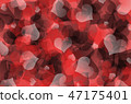 Hearts concept of Valentine Day on the dark stone background 47175401