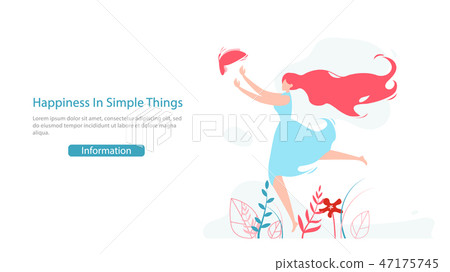 Women Psychology Course Flat Vector Web Page Women Psychology Course Flat Vector Web Page 47175745