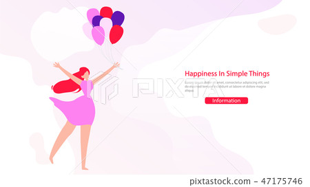 Women Motivation Course Flat Vector Web Banner 47175746
