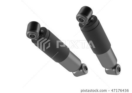 3D rendering. Trucks Cabin Shock Absorber, New auto parts, spare parts Cabinedemper. 3D rendering. Trucks Cabin Shock Absorber, New auto parts, spare parts Cabinedemper. 47176436