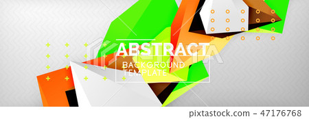 Triangles polygonal background, vector 3d poly template Triangles polygonal background, vector 3d poly template 47176768