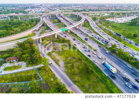 Expressway transport traffic road with vehicle Expressway transport traffic road with vehicle 47177019
