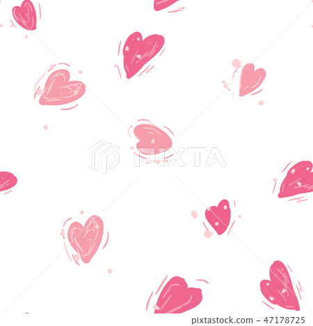 Seamless pattern with hearts. Valentines day background Seamless pattern with hearts. Valentines day background 47178725