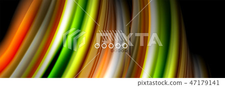 Color flow poster. Wave Liquid shape color background. Art design for your design 47179141