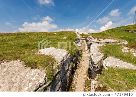 First World War Trenches in Lessinia Italy First World War Trenches in Lessinia Italy 47179410