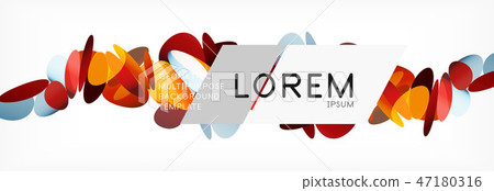 3d card on light backdrop. Abstract triangle pattern. Futuristic geometric background. 47180316