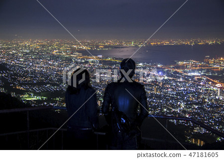 [兵庫縣]瑪雅山。後代日本的三大夜景。夫妻有一個夜景約會。 47181605