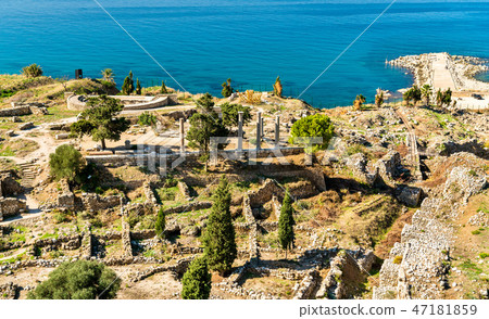 Ruins of Byblos in Lebanon, a UNESCO World Heritage Site 47181859