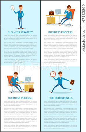 Business Strategy and Businessman Working Process 47183869