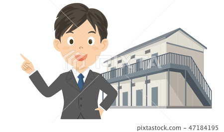 Landlord apartment management owner illustration 47184195