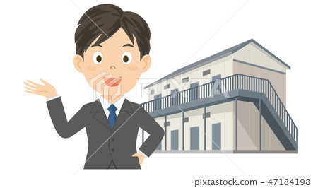 Landlord apartment management owner illustration 47184198