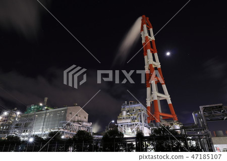能源廠夜視圖 47185107