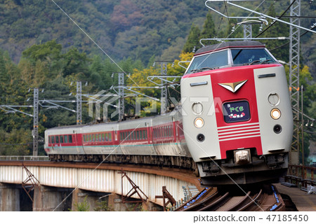 Series 381 L limited express Yakumo 6 both running on the line Series 381 L limited express Yakumo 6 both running on the line 47185450