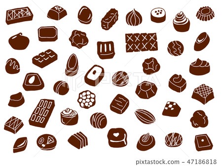 Hand drawn chocolate 2 47186818