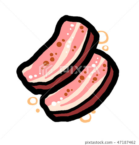 Grilled bacon Grilled bacon 47187462