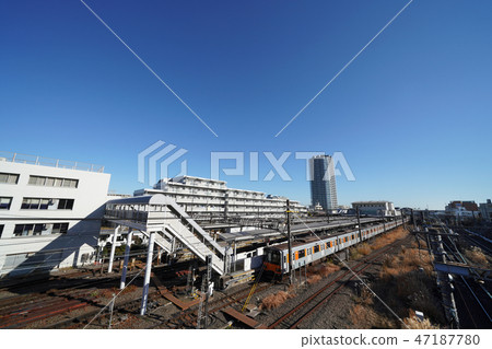 Yokohama cityscape of Japan We look at Nagatsuda Station or tower apartment Yokohama cityscape of Japan We look at Nagatsuda Station or tower apartment 47187780