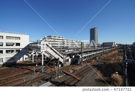 Yokohama cityscape of Japan We look at Nagatsuda Station or tower apartment 47187781