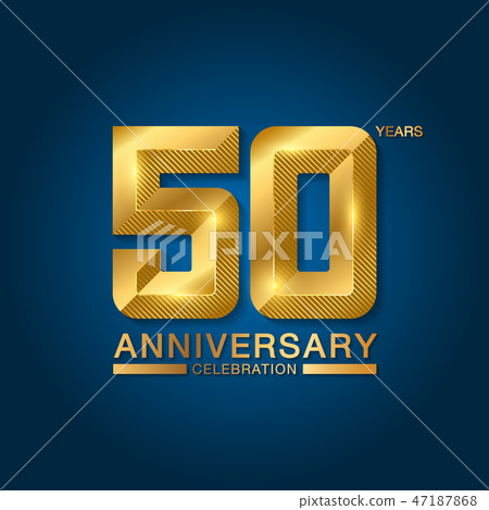 50 years anniversary celebration logotype. 47187868