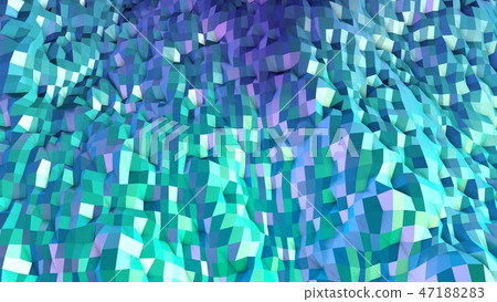 3d low poly abstract geometric background with modern gradient colors. 3d surface blue green 3d low poly abstract geometric background with modern gradient colors. 3d surface blue green 47188283