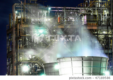<<Kanagawa Prefecture>> Factory night view, Keihin Industrial Area <<Kawasaki, Chidori Town>> 47189586