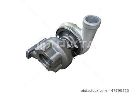 new turbocharged car engine Isolated 47190366