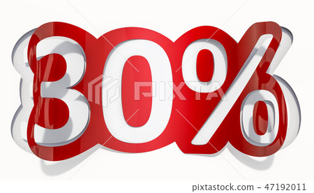 Discount concept, 30 % inscription cut from paper Discount concept, 30 % inscription cut from paper 47192011