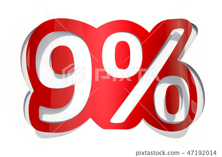 Discount concept, 9 % inscription cut from paper Discount concept, 9 % inscription cut from paper 47192014